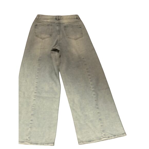 Commense Women's XSmall Light Wash Blue Wide Leg High Rise Denim Jeans - Picture 10 of 15